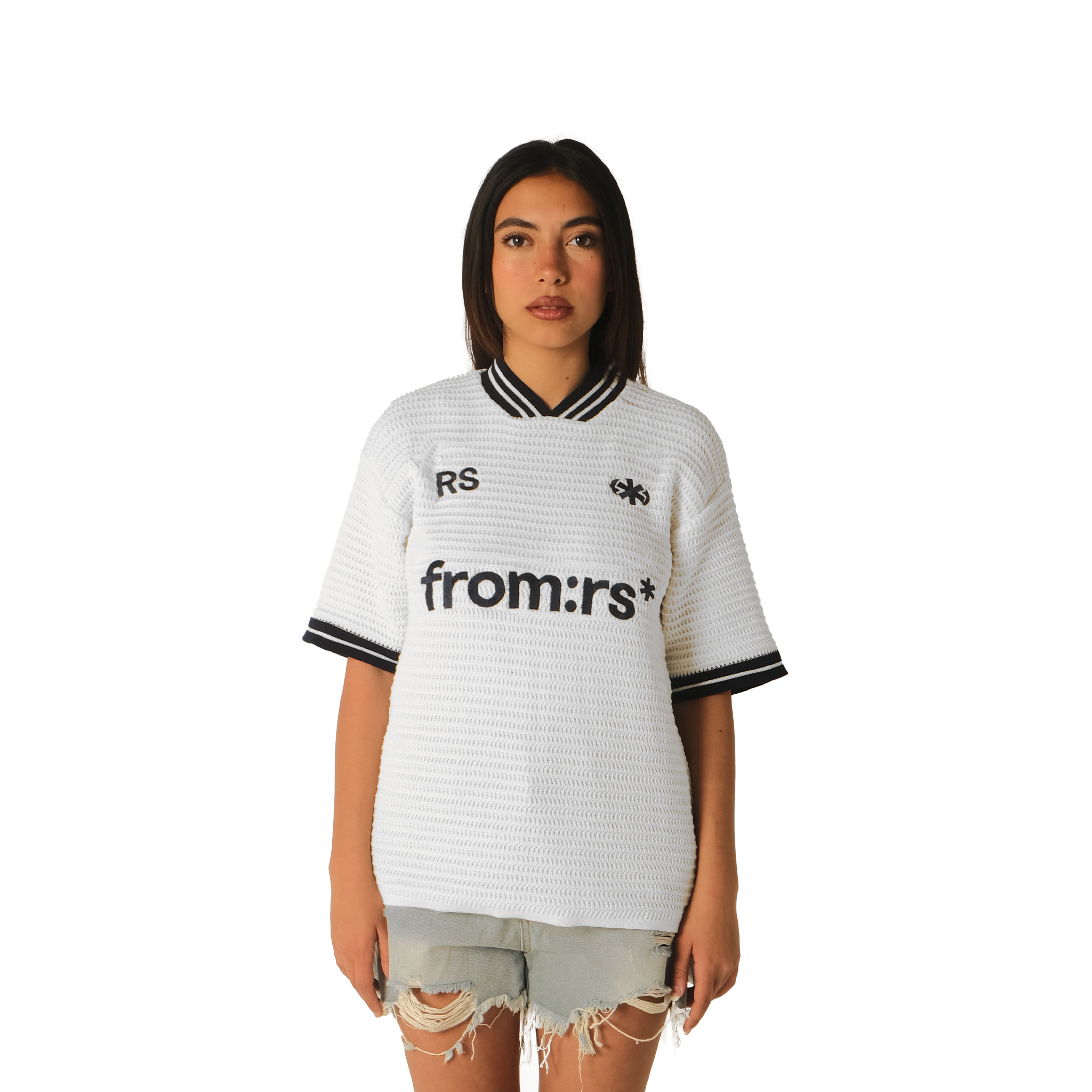 core knitted jersey - white