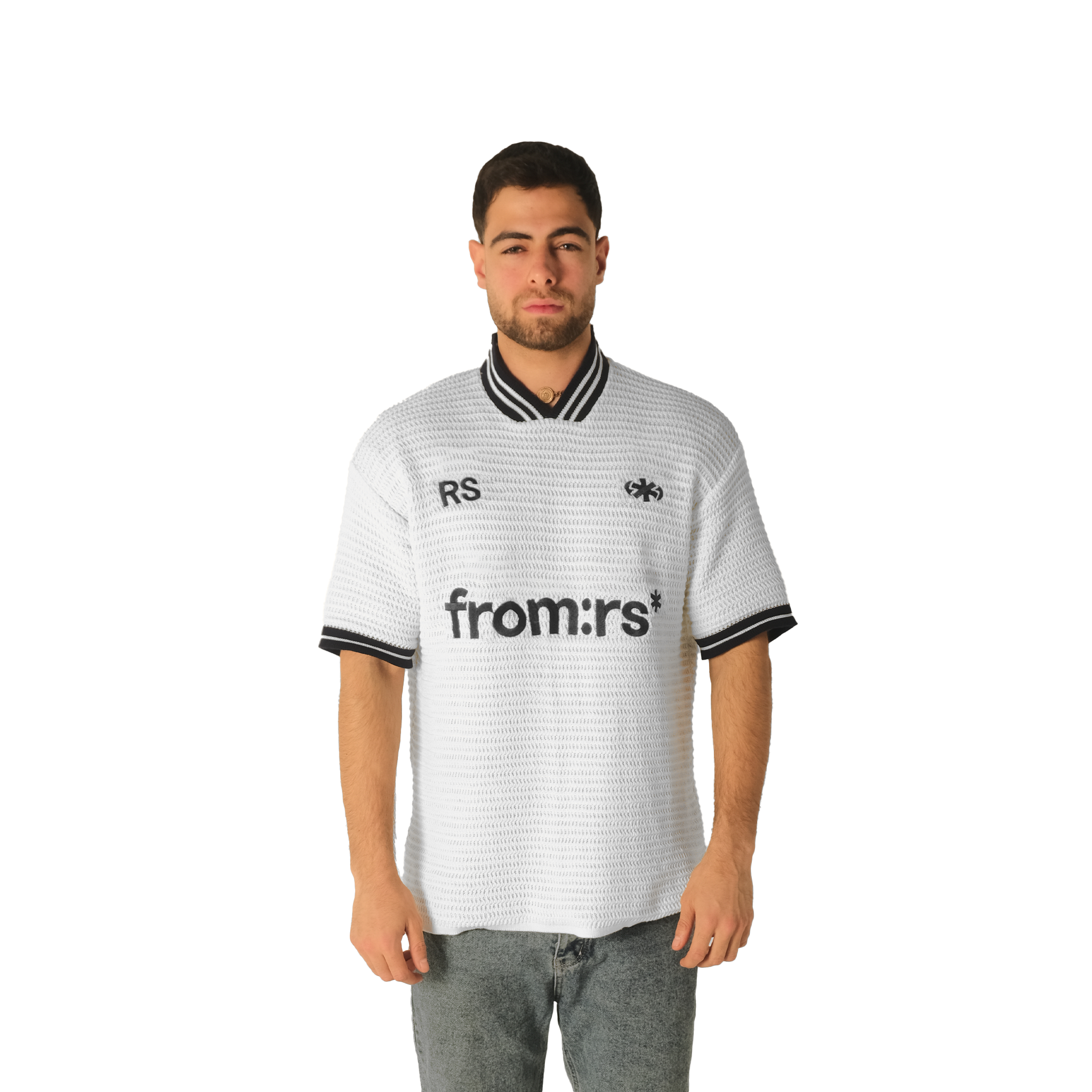 core knitted jersey - white