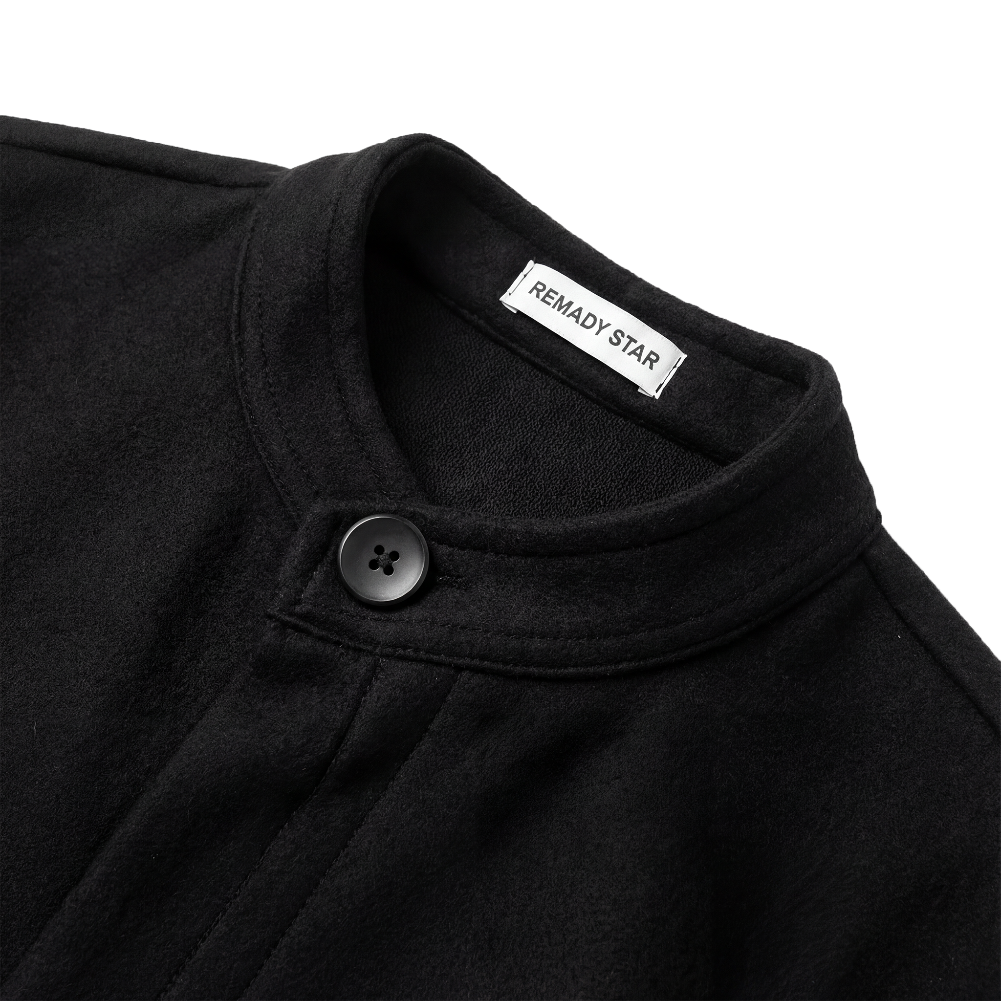 scarf jacket - black