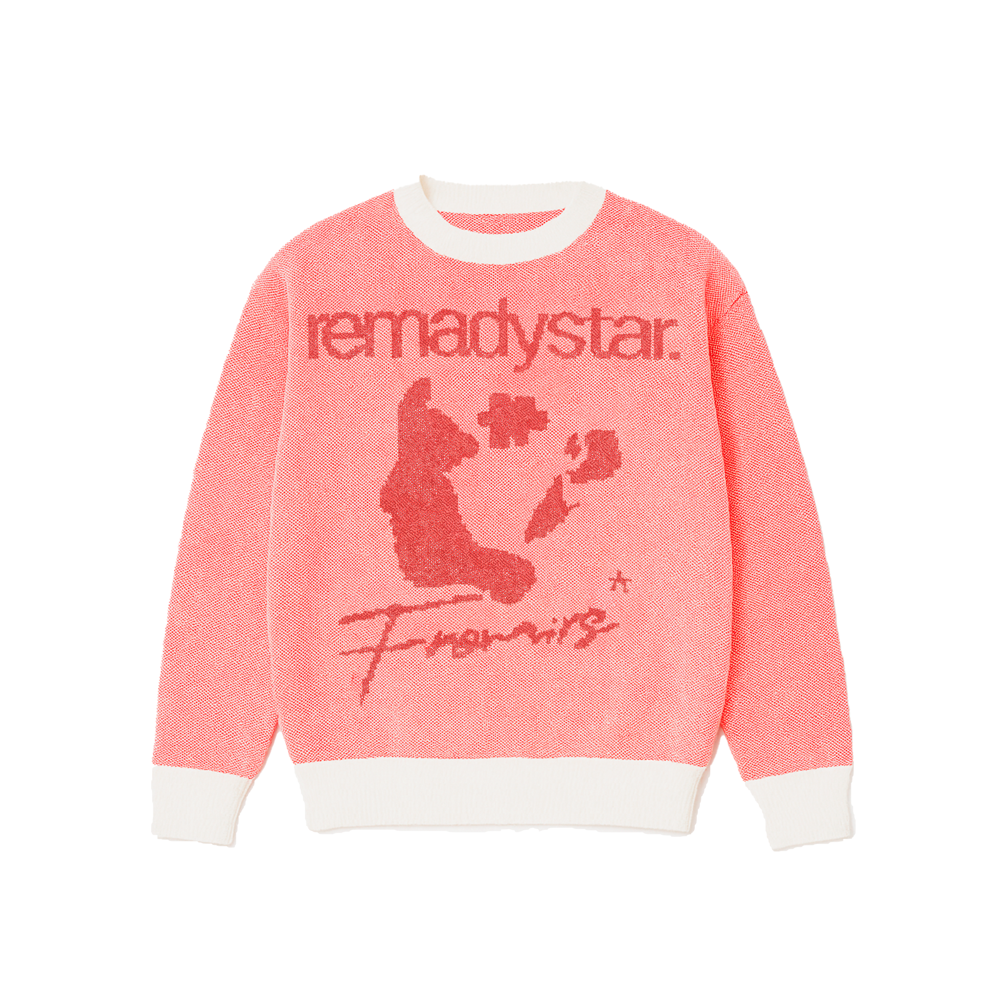 double:faced knit - red/white