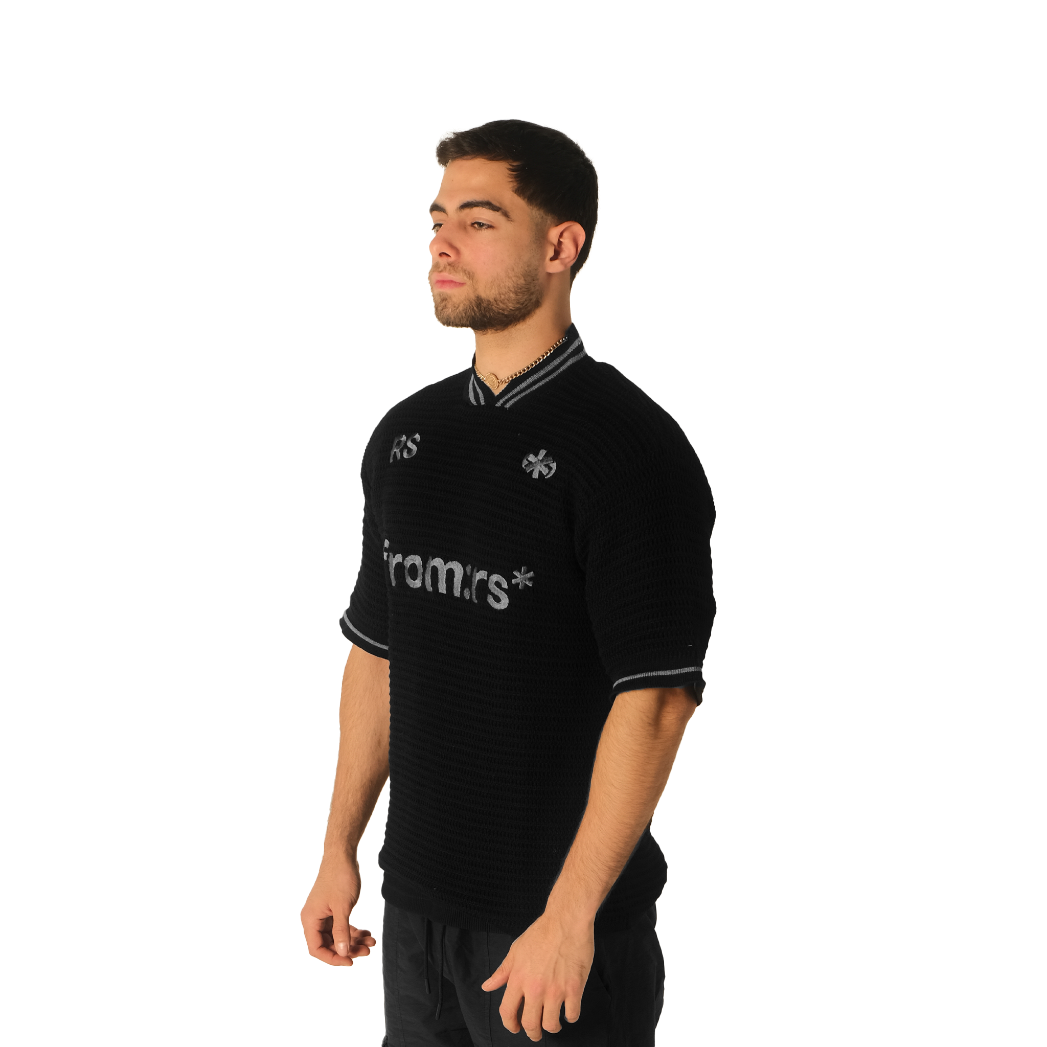 core knitted jersey - black