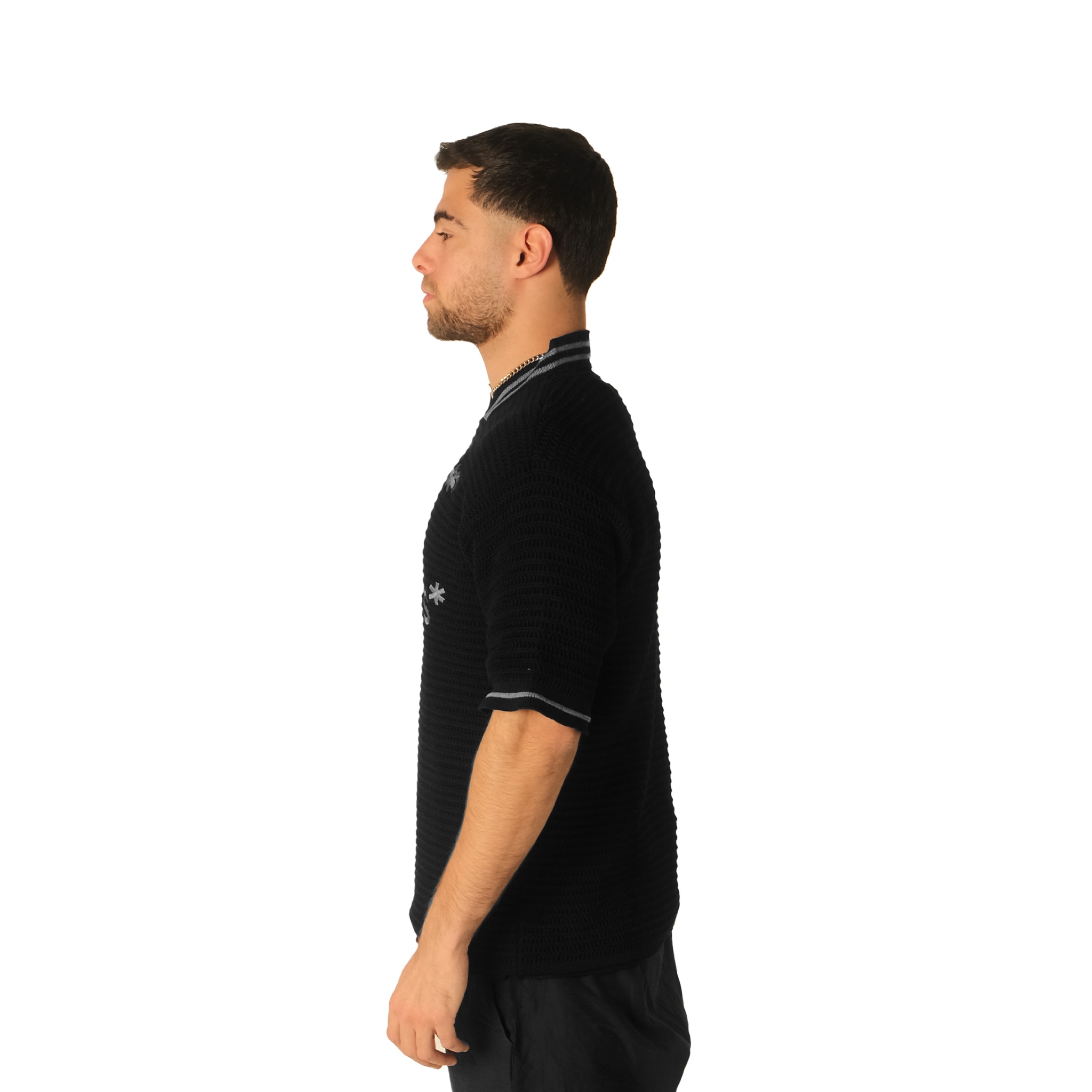 core knitted jersey - black