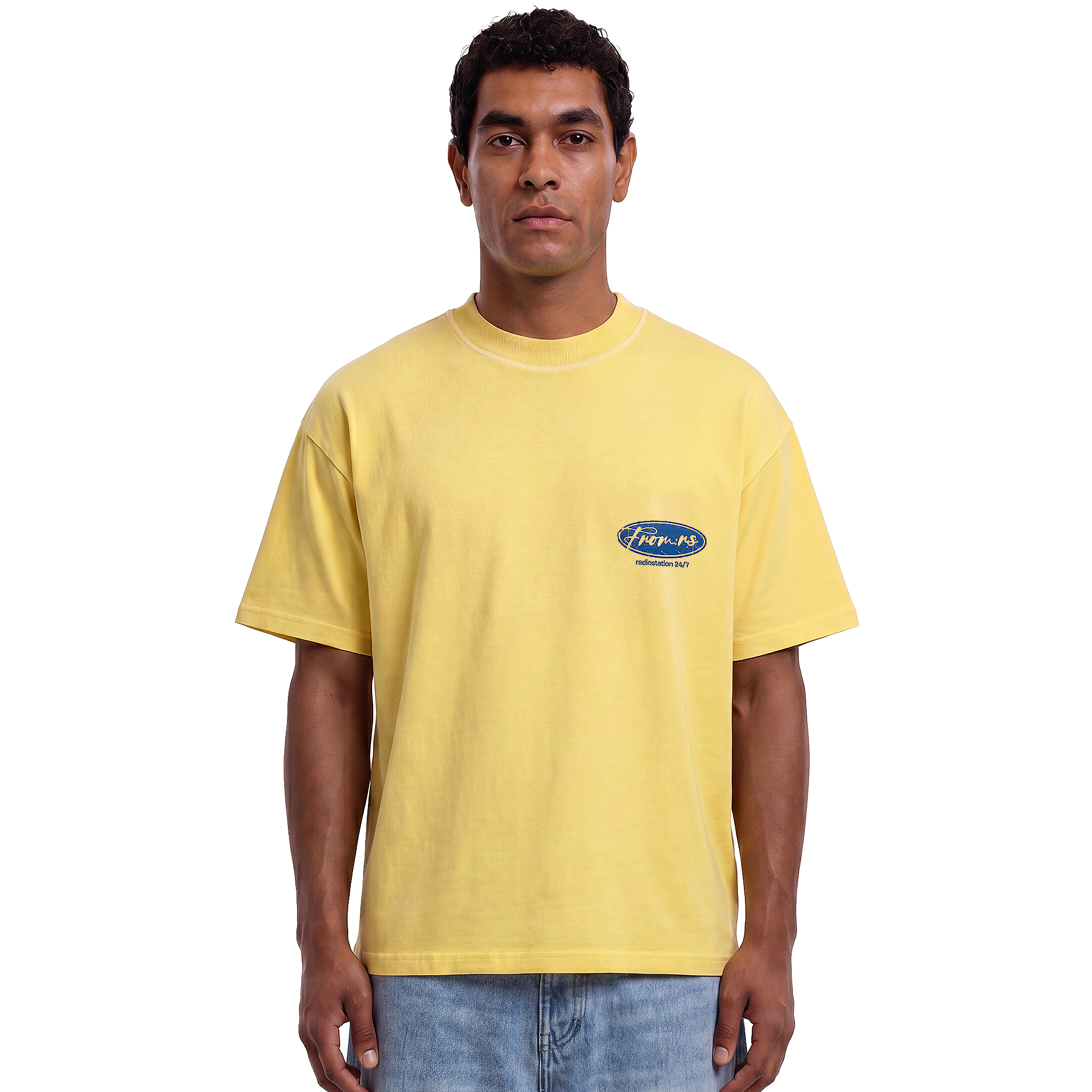 station boxy tee - yellow